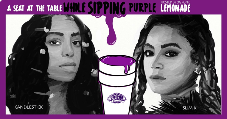 beyonce-solange-purple-lemonade-table